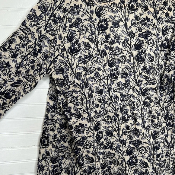 Tinsels Maison Française Women's Floral Print Long Sleeve Button-Down Shirt Sz 2 - Picture 9 of 15